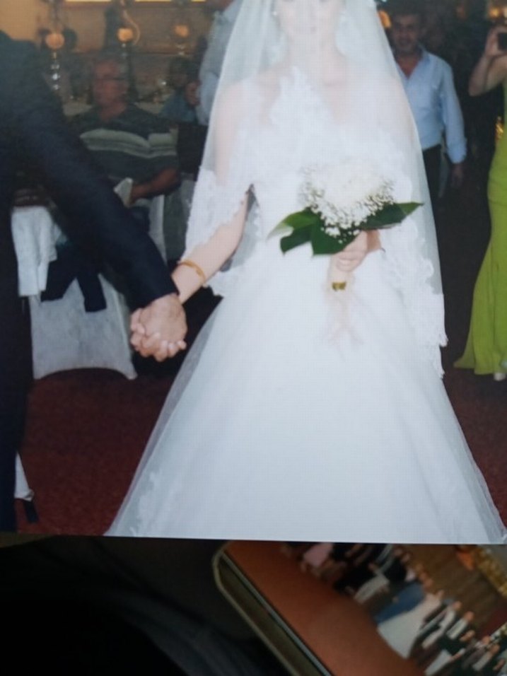 Esra Özcan Özel dikim A-Line Gelinlik - Görsel 5