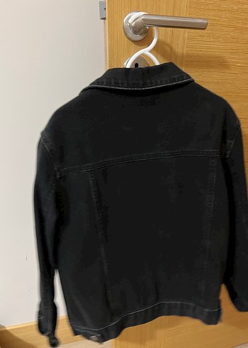 36 Beden Kadın Siyah Düğmeli Denim Ceket