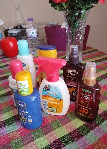 Nivea Marka güneş urunleri ve bronzlastiricilar. İthal. Uygun fiyata.