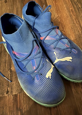 Puma Mavi Erkek Futbol Ayakkabısı Velcro Detaylı