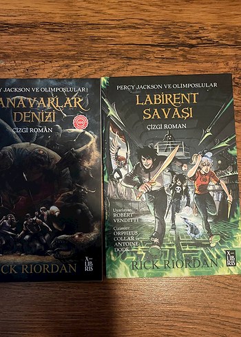 4 adet Percy Jackson ve Olimposlular Çizgi Roman Seti