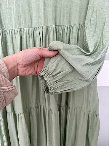 38 Beden yeşil Renk lcw elbise