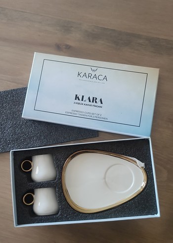 Karaca Klara 2 Kisilik Kahve Fincani Seti