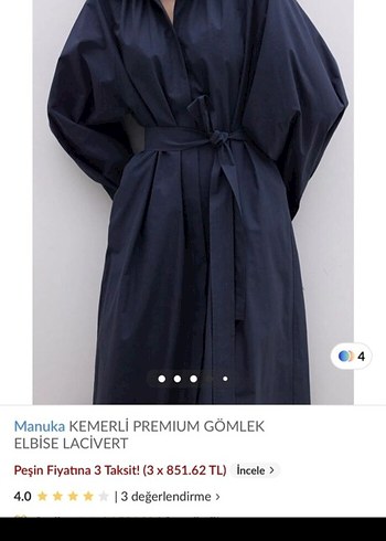 etiketli manuka lacivert gömlek elbise