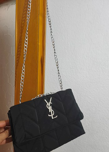 Zincir Detaylı Siyah Gotik Kadın Çanta - Görsel 2