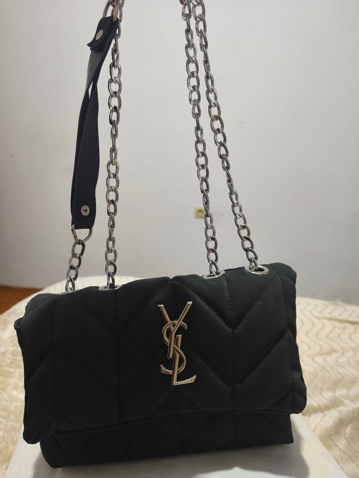 Zincir Detaylı Siyah Gotik Kadın Çanta - Görsel 3