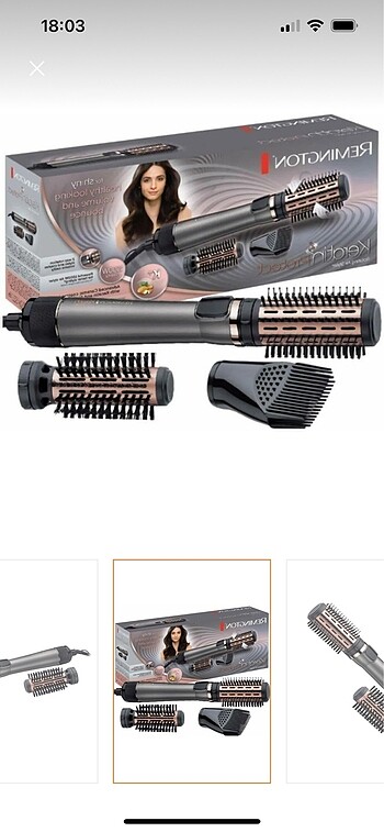Remington keratin Protect as8810 döner başlı fırça saç şekillend