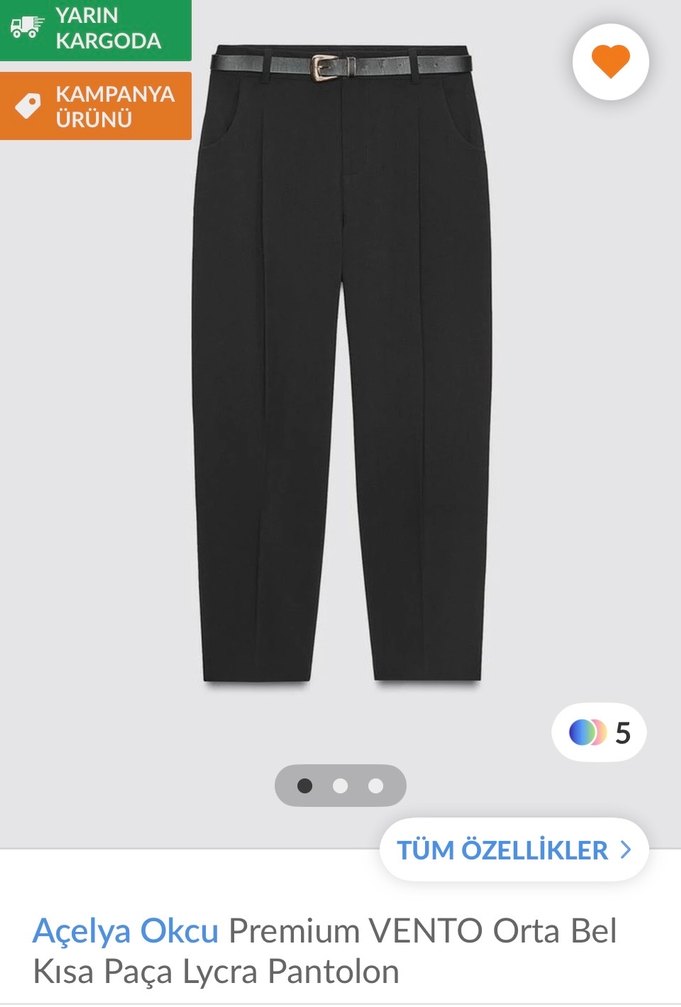 Açelya Okçu Vento Premium Siyah Kadın Pantolon — görsel 4/8