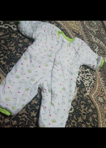 18-24 Ay Beden beyaz Renk Çocuk tulum