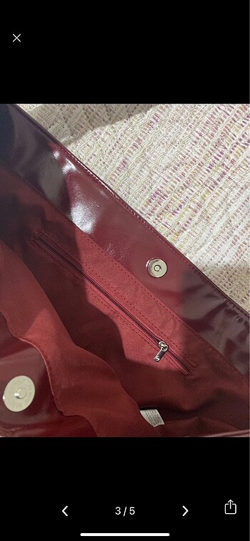 Beden Stradivarius bordo çanta