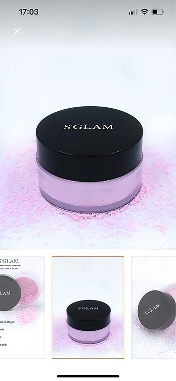 Beden SGLAM Pembe Transparan Pudra