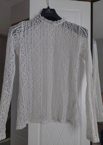 AdL Dantel Uzun Kollu Bluz - Görsel 2