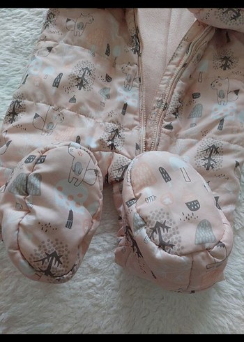 LCW Kız Bebek Pembe Astronot Mont - Görsel 5