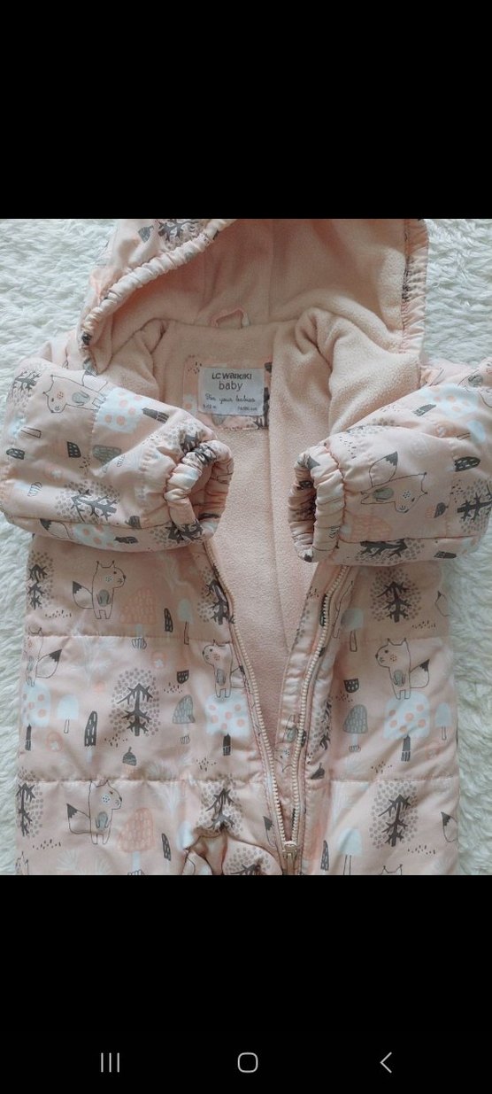 LCW Kız Bebek Pembe Astronot Mont - Görsel 4