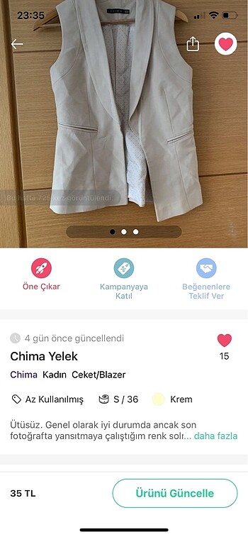 Chima yelek