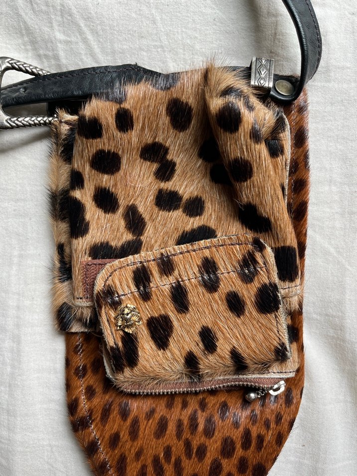 Gerçek at derisi kılından çanta - Görsel 4