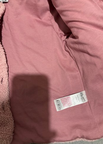 Kız Çocuk Pembe Düğmeli Polar Ceket - Görsel 6