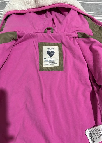 Kız Çocuk Kapüşonlu Fermuarlı Mont - Görsel 4