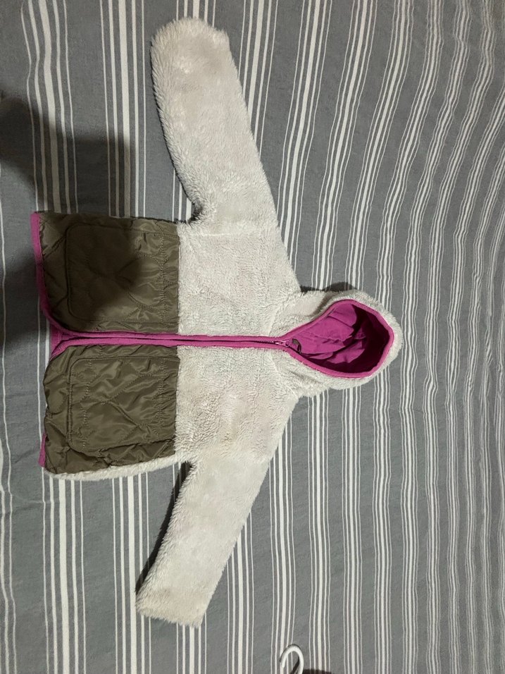 Kız Çocuk Kapüşonlu Fermuarlı Mont - Görsel 2