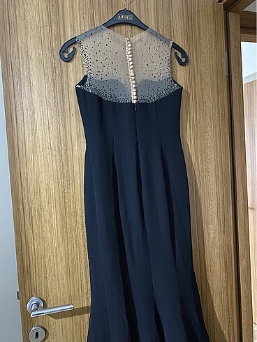 Alfabeta transparan detay elbise - Görsel 5