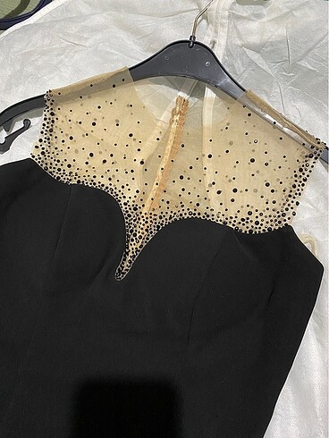 Alfabeta transparan detay elbise - Görsel 7