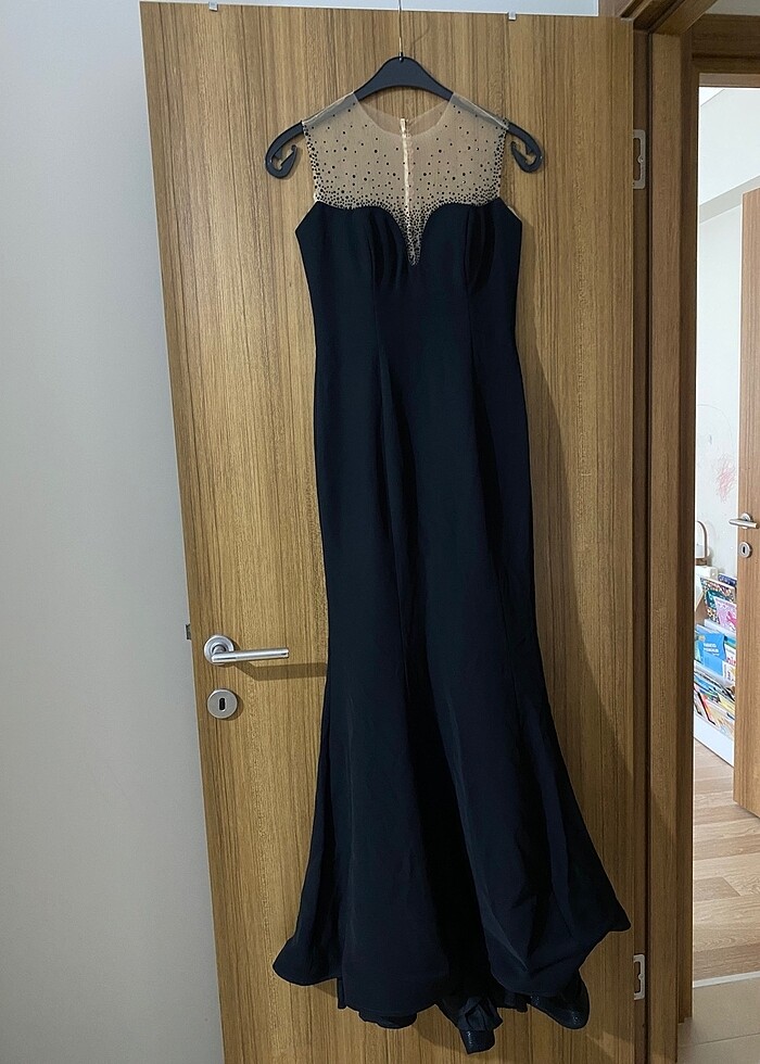 Alfabeta transparan detay elbise - Görsel 3