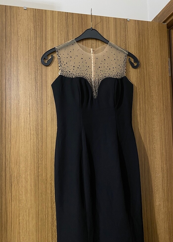 Alfabeta transparan detay elbise - Görsel 4