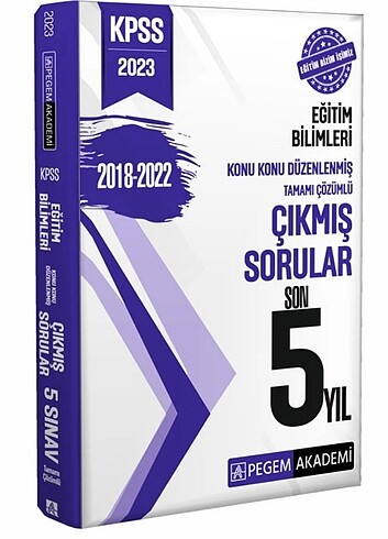 Pegem Eğitim Bilimleri 