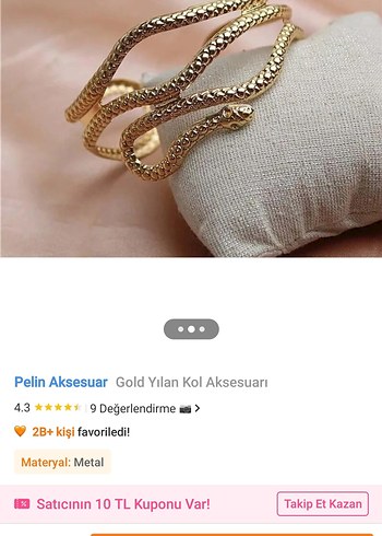 Yılan Desenli Bileklik/yılan figürlü aksesuar - Görsel 2