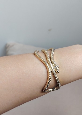 Yılan Desenli Bileklik/yılan figürlü aksesuar - Görsel 3