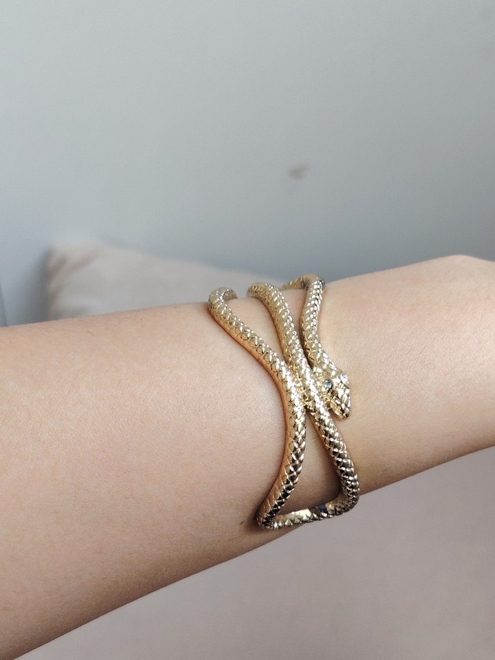 Yılan Desenli Bileklik/yılan figürlü aksesuar - Görsel 3