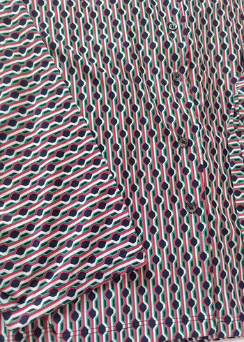 Düğmeli gömlek tarzı pijama üstü - Görsel 4