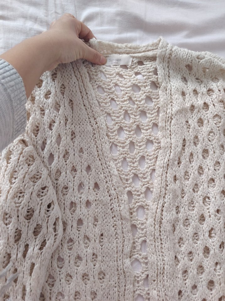 Dantel Detaylı Bohem Kadın hırka - Görsel 2