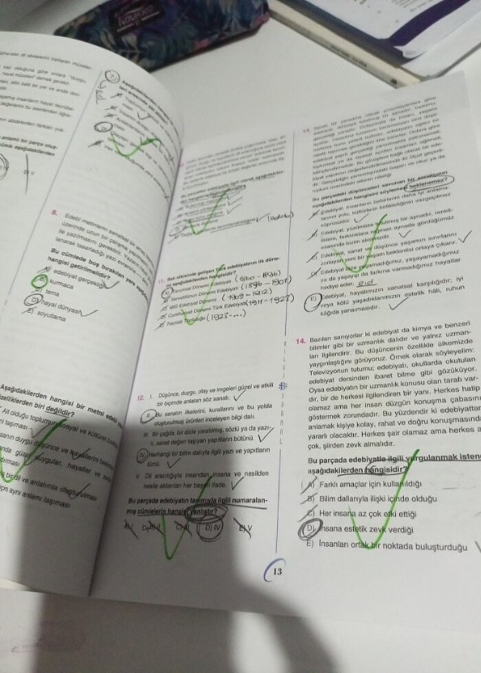 Bilgi sarmal 9.sınıf edebiyat test - Görsel 2
