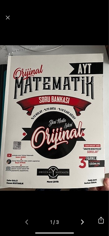 Ayt matematik test kitaplari