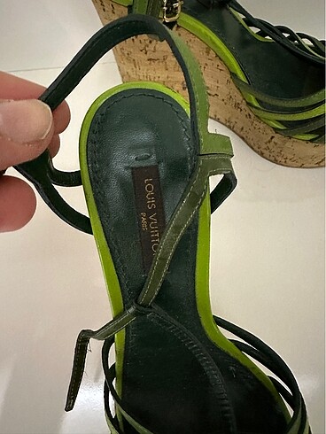36 Beden yeşil Renk Lv sandal