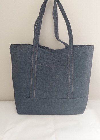 Lacivert Denim Kol Çantası
