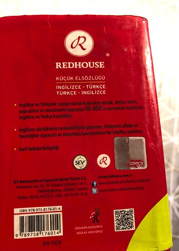Redhouse İngilizce-Türkçe Küçük El Sözlüğü - Görsel 6