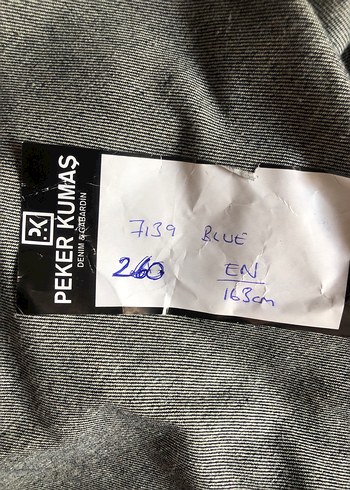 Beden Enine esnek kot kumaş 2.50 cm