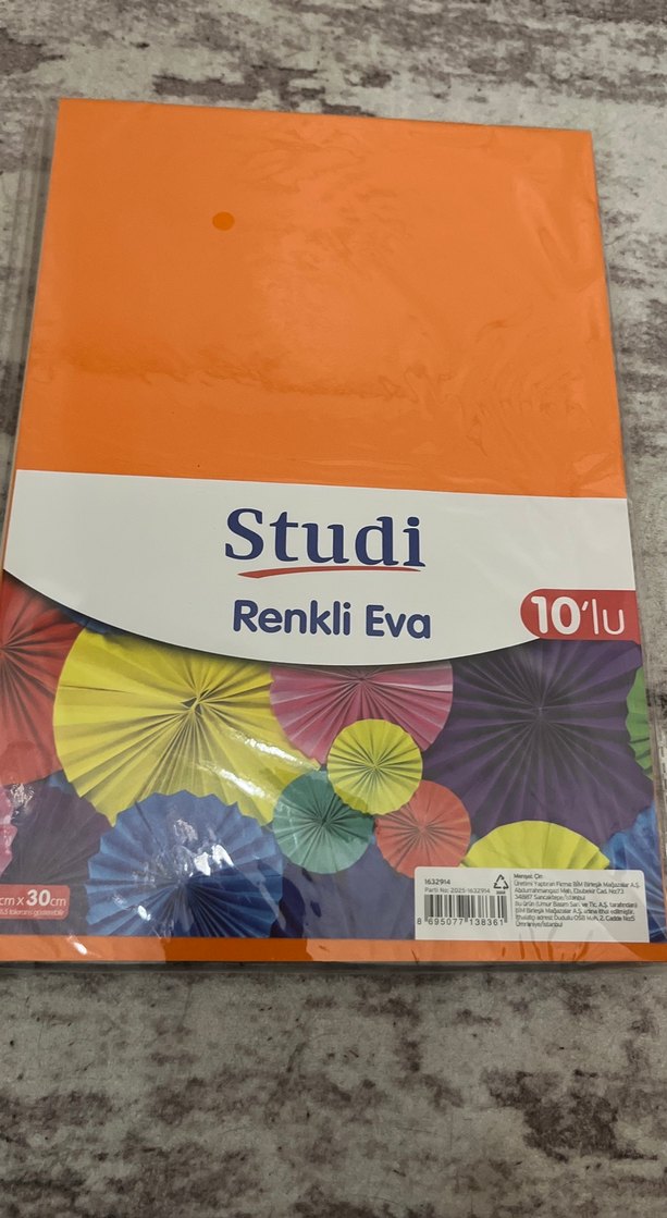 Studi Renkli Eva 10'lu Parlak Turuncu - Görsel 2