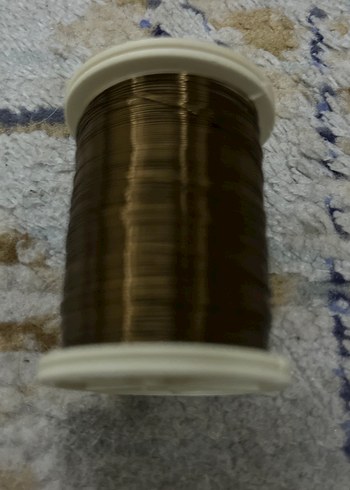 Parlak Kahverengi Tel Sarma Bobini - Görsel 4