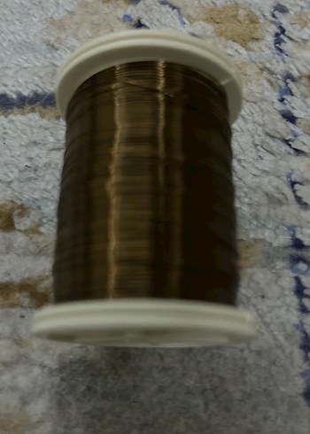 Parlak Kahverengi Tel Sarma Bobini - Görsel 3