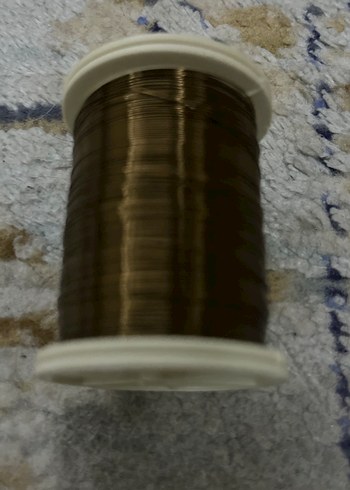 Parlak Kahverengi Tel Sarma Bobini - Görsel 2