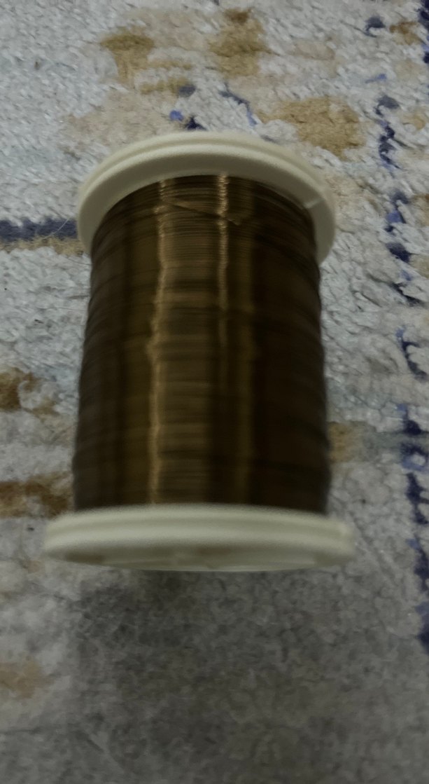 Parlak Kahverengi Tel Sarma Bobini - Görsel 3