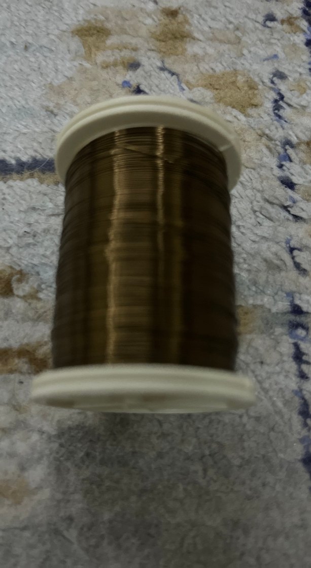 Parlak Kahverengi Tel Sarma Bobini - Görsel 2