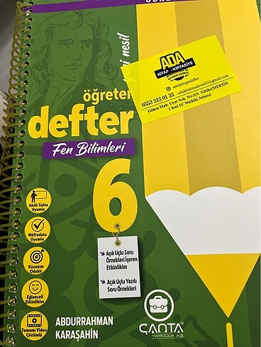  Beden Renk 6. Sınıf defter