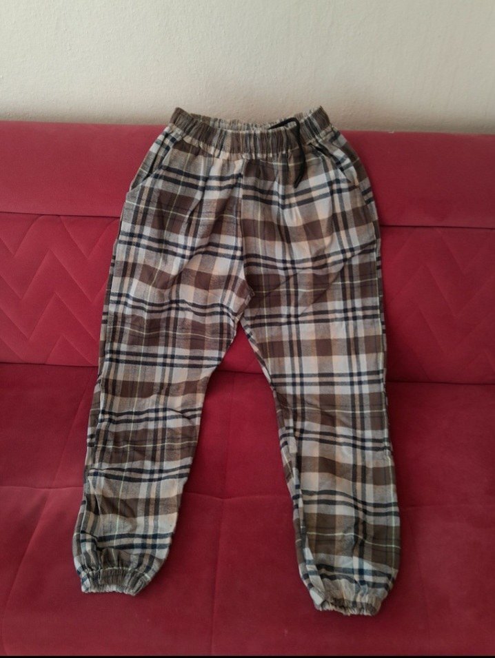 Ekose pamuklu kumaş bay bayan - Görsel 5