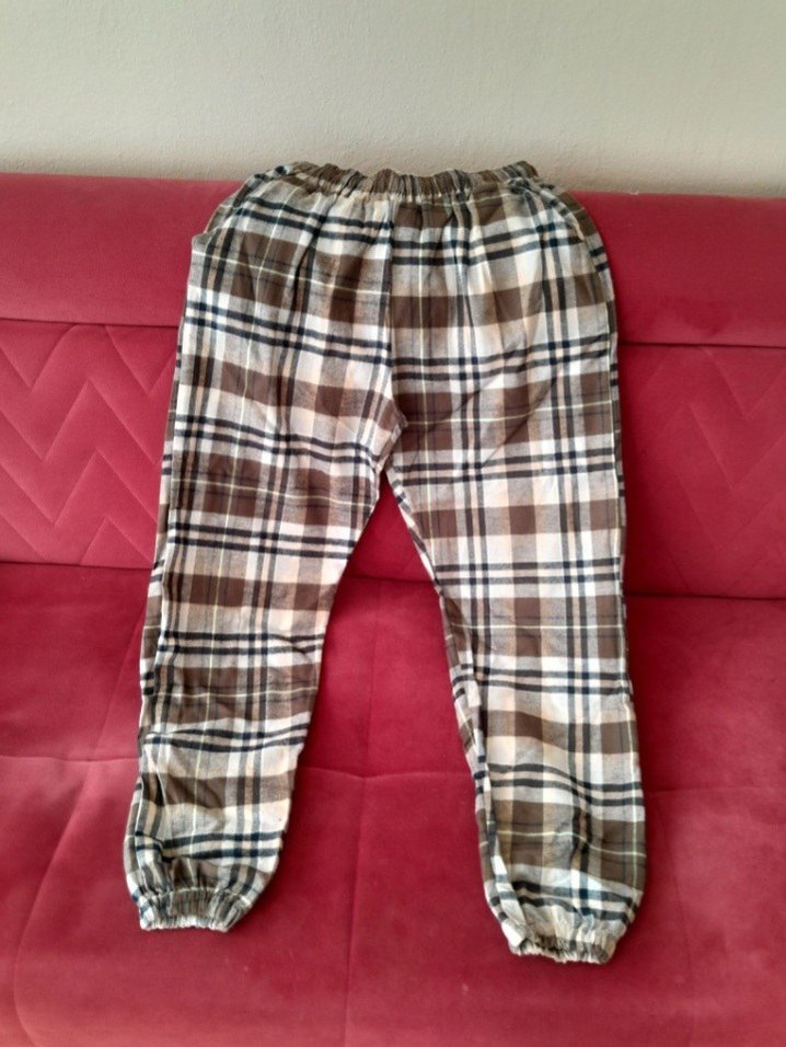 Ekose pamuklu kumaş bay bayan - Görsel 4