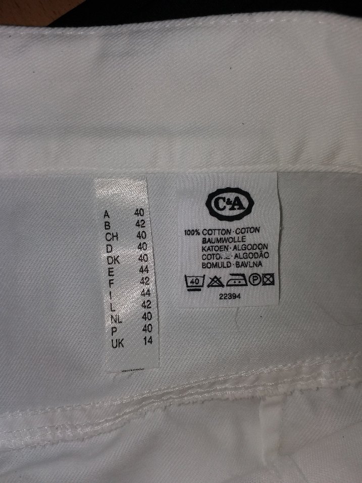 Beyaz Pamuklu Midi Etek - Görsel 3