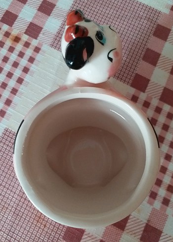 Renkli İnek Figürlü Seramik Kupa - Görsel 4